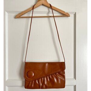 Vintage Mod Vegan Leather Clutch/Cross-Body Purse